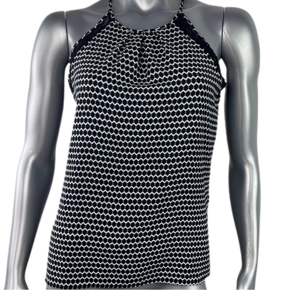 Candie's Black & White Halter Top